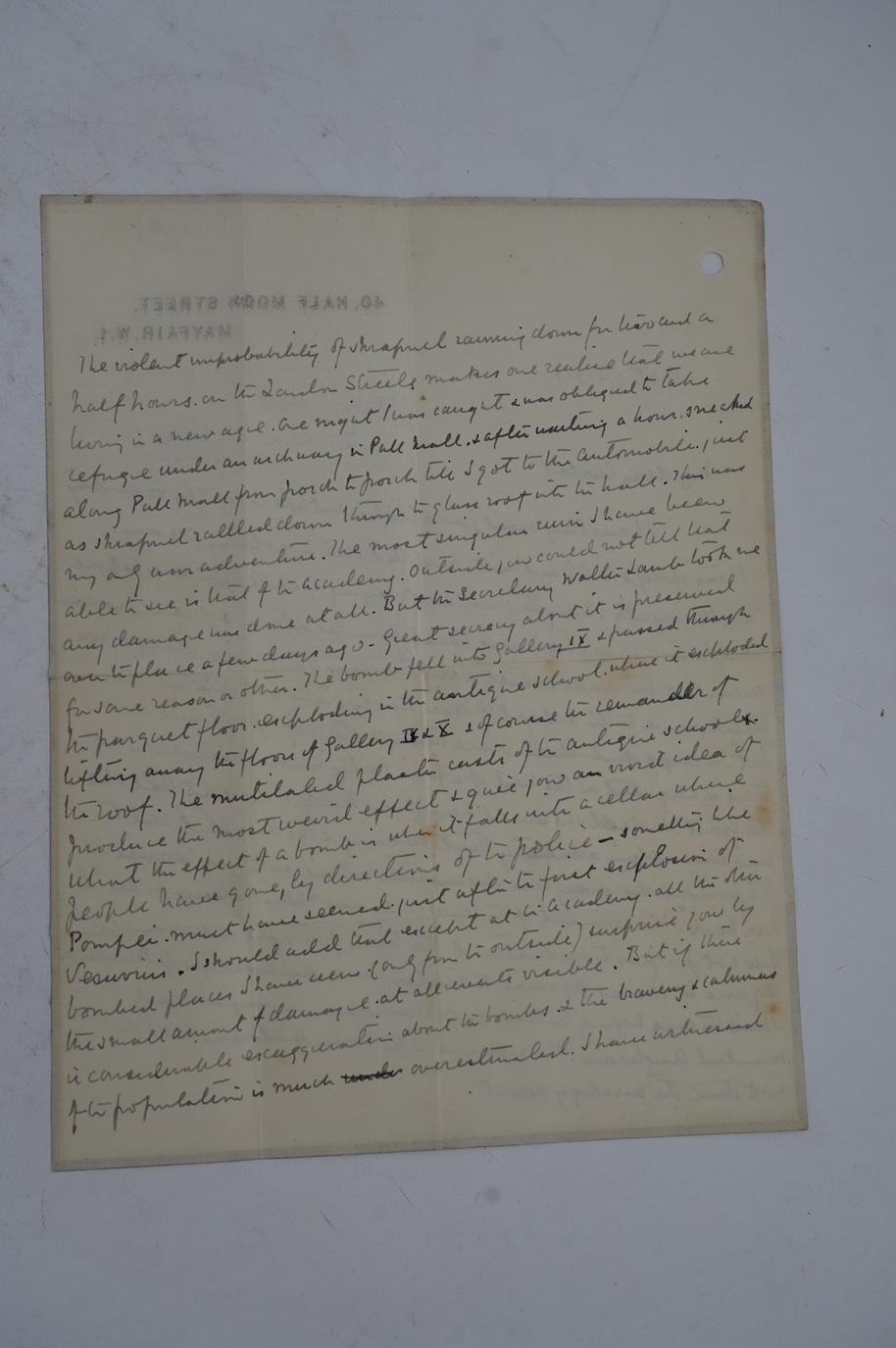 Robbie Ross (1869-1918), ALS to ‘Carlos’, 7 October 1917, 4 pp. Robbie Ross is best known for his relationship with and championing of Oscar Wilde